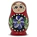 BestPysanky Red Wooden Russian Nesting Doll Fridge Magnet