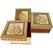 Baroque Pear Set of 3 Square Nesting Shadow Boxes, Punch Studio