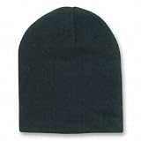 12 Long Beanies Wholesale- Black
