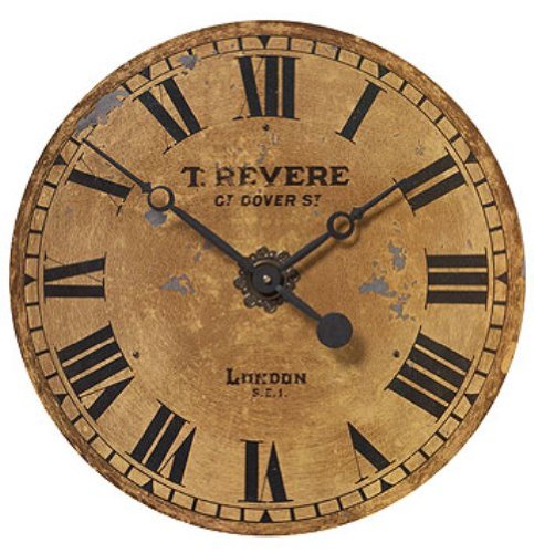 Timeworks Classics Wall Clock, T. Revere, 18-Inches Diameter
