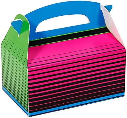Neon Multicolor Empty Favor Boxes (4)