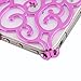 Electroplating Hollow Pattern PC Case, Pink Hard Back Cover for iPhone 4S/4