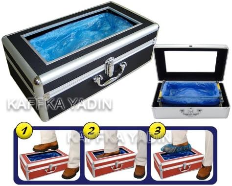 Automatic Shoe Cover Dispenser with Refills (Black)