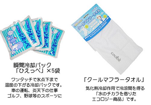 Cover image : 猛暑を乗り切れ!!【熱中症対策6種セット】暑さ対策の商品を詰め合わせました!!