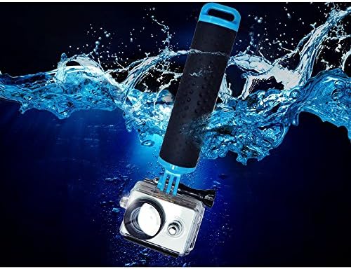 Dolida Floating Hand Grip Selfie Stick Diving Monopod Handler (Gift 360 Degree Rotation Wrist Strap) for Gopro Digital Camera Hero Session 4,3+,3,2,1 Blue