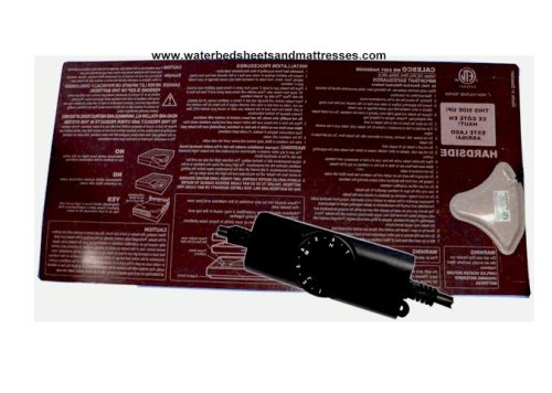 Cal Queen for hardside Waterbed mattress-heater-liner fill & drain kit Combo