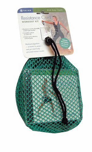 SportingGoods: Gaiam Resistance Cord Workout Mesh Bag Green