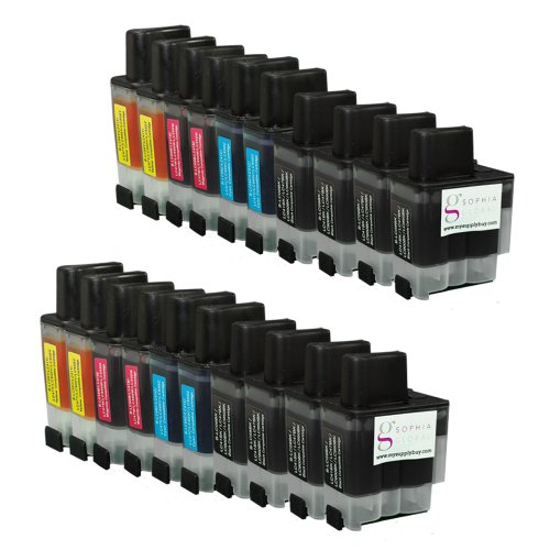 Sophia Global Compatible Ink Cartridge Replacement for Brother LC41 (8 Black, 4 Cyan, 4 Magenta, 4 Yellow)