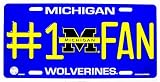 lp - 957 Michigan No.1 Fan Wolverines College License Plate - 220010M