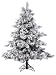 4.5' Pre-Lit Flocked Alaskan Artificial Christmas Tree - Clear Dura Lights