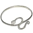 Arm Jewelry Armlet Sterling Silver Romantic Gift for Her 3.25 inches