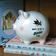 San Jose Sharks Memory Company Born to Be Piggy Bank NHL Hockey Fan Shop Sports Team Merchandise