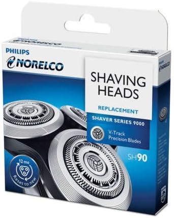 Philips Norelco SH90/52 Replacement Heads 3x Round Metal for RQ12 Plus READ DESC by Garnet shop