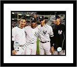 Derek Jeter Jorge Posada Andy Pettitte Mariano Rivera New York Yankees MLB Framed 8x10 Photograph Yankee Stadium Farewell Night