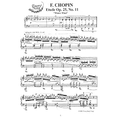 Chopin Etude Op. 25 No. 11 "Winter Wind": Instantly download and print sheet music