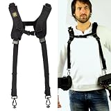 Black Rapid Double Strap for Two Cameras with FastenR3, Smaller Version