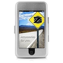 yooZoo Aluminum Hard Case for Apple iPod Touch 8GB and 16GB MP3 Players with Belt Clip Mirage Silver