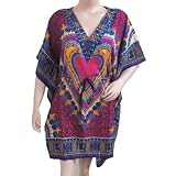 Ibaexports Magenta Polyester Kaftan Women Wear Beach Cover Up Maxi Caftan Evening Dress Free Size M L