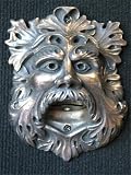 Wall Mounted Novelty Bottle Opener 'Green Man' - Satin Bronze metallic finish (Outdoor or Indoor Use)