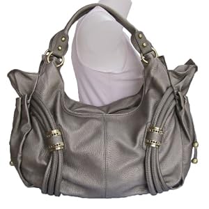 X-large Faux Leather Hobo Handbag