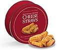 Mississippi Cheese Straw Factory Traditional Cheddar Cheese Straws in Gift Tin, 16oz (454g)