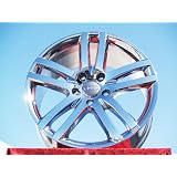 Audi Q7: Set of 4 genuine factory 20inch chrome wheels by L.A. Wheel and Tire