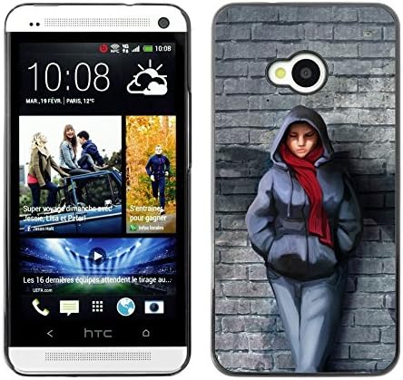 Licase Licase Hard Protective Case Skin Cover - Badass Steet Girl - HTC One M7