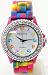 Geneva Rainbow Silicone Band Watch - Limited Quantity