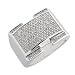 1.00 Ct Men's Sterling Silver Ring With White Cz