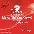 Mary Did You Know?