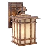 Manor-House-AW - 1 Light Medium Mission Outdoor Lighting Wall Lamp Fixture - Walnut Bronze - B2431
