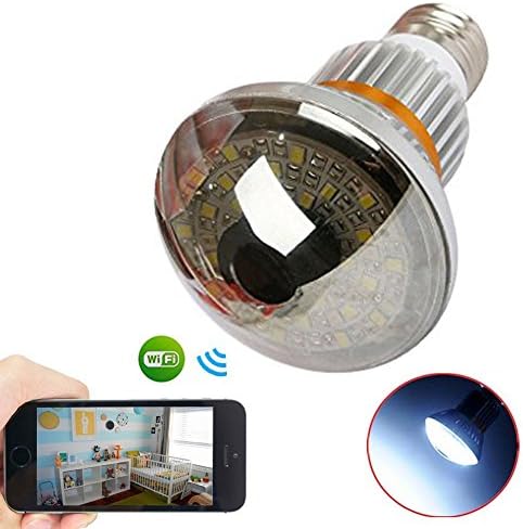 P2P Wifi Hidden Camera Mirror Bulb Motion Activated Video Recorder HD960P Security Camcorder Baby Monitor Support Andriod IOS PC Remote View