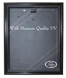 NFL San Francisco 49ers Cabinet Style Jersey Display - Black with Museum Quality UV Upgrade