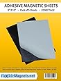 5 Magnetic Sheets of 8" x 10" Adhesive 20 mil Magnet