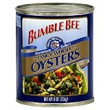Bumble Bee Oysters, Whole, 8-Ounce Cans (Pack of 12)