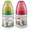 NUK 10215047 - Janosch First Choice PC Flasche 150ml mit Latex-Ventilsauger, Farbe nicht frei w�hlbar