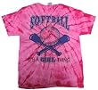 Softball Tie Dye T-shirt It's a Girl Thing