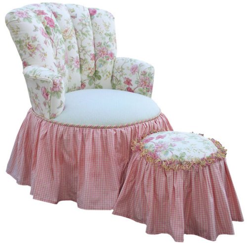 Kitchen: Angel Song English Bouquet Princess Girl's Ottoman