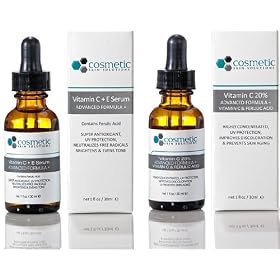 CE Ferulic serum + Vitamin C 20% serum - Advanced Formula +. Prevent - 2 Combo Pack - 1 fl oz / 30 ml each.