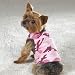Casual Canine 7-Inch Cotton Camo Dog Tank, Extra Small, Pink/Chive