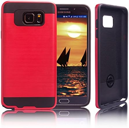 Samsung Galaxy Note 5 Case, Bumper Defender Hard Dual Layer Thin Armor Soft TPU Interior Silicone Heavy Duty Solid PC Back Shock Absorbing Skid Proof Scratch Resistant Hybrid Dual Layer Slim Cover