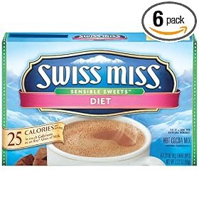 Swiss Miss Hot Cocoa Mix, Sensible Sweets, Diet, 8-Count Envelopes (Pack of 6)