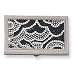 Black and White Swarovski Crystal Business Card Case