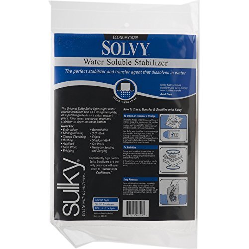 Sulky 19 1/2-inch x 3 yd Solvy Water Soluble Stabilizer by Sulky
