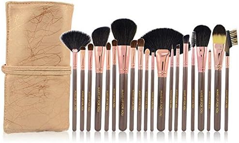 Moonkini Make-up for You 20pcs High-grade Make up Kit Wooden Handle Cosmetic Brush Set MN020 (champagne)