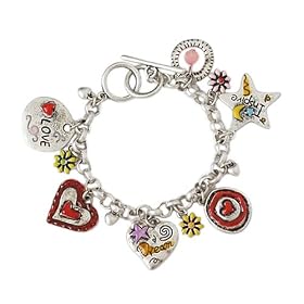 Love Heart Inspire Dream Link Toggle Bracelet Fashion Jewelry