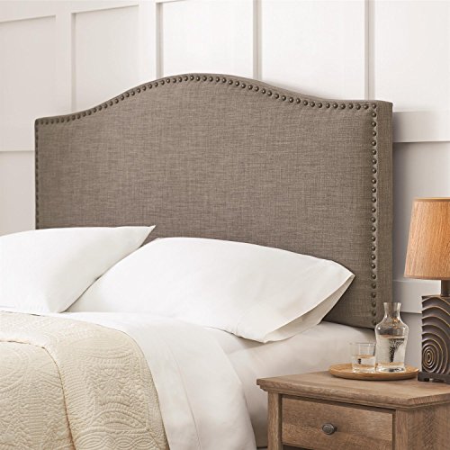 Better Homes and Gardens Grayson Linen Full/queen Headboard with Nailheads, Multiple Colors