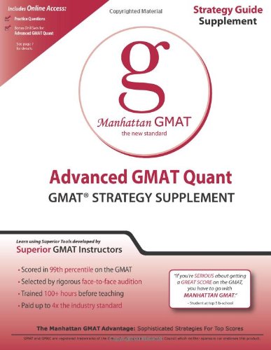 Advanced GMAT Quant (Gmat Strategy Guides)