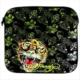 Bill Tiger Print Laptop Sleeve in Black Size: Large