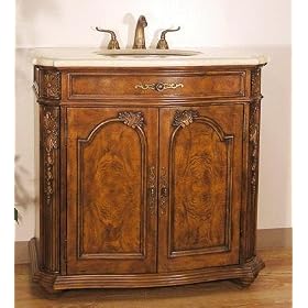 Upperclass Furniture W5305-11 Sink Chest- Under Mount Bone Color Sink- Cream Marble... by Upperclass Furniture